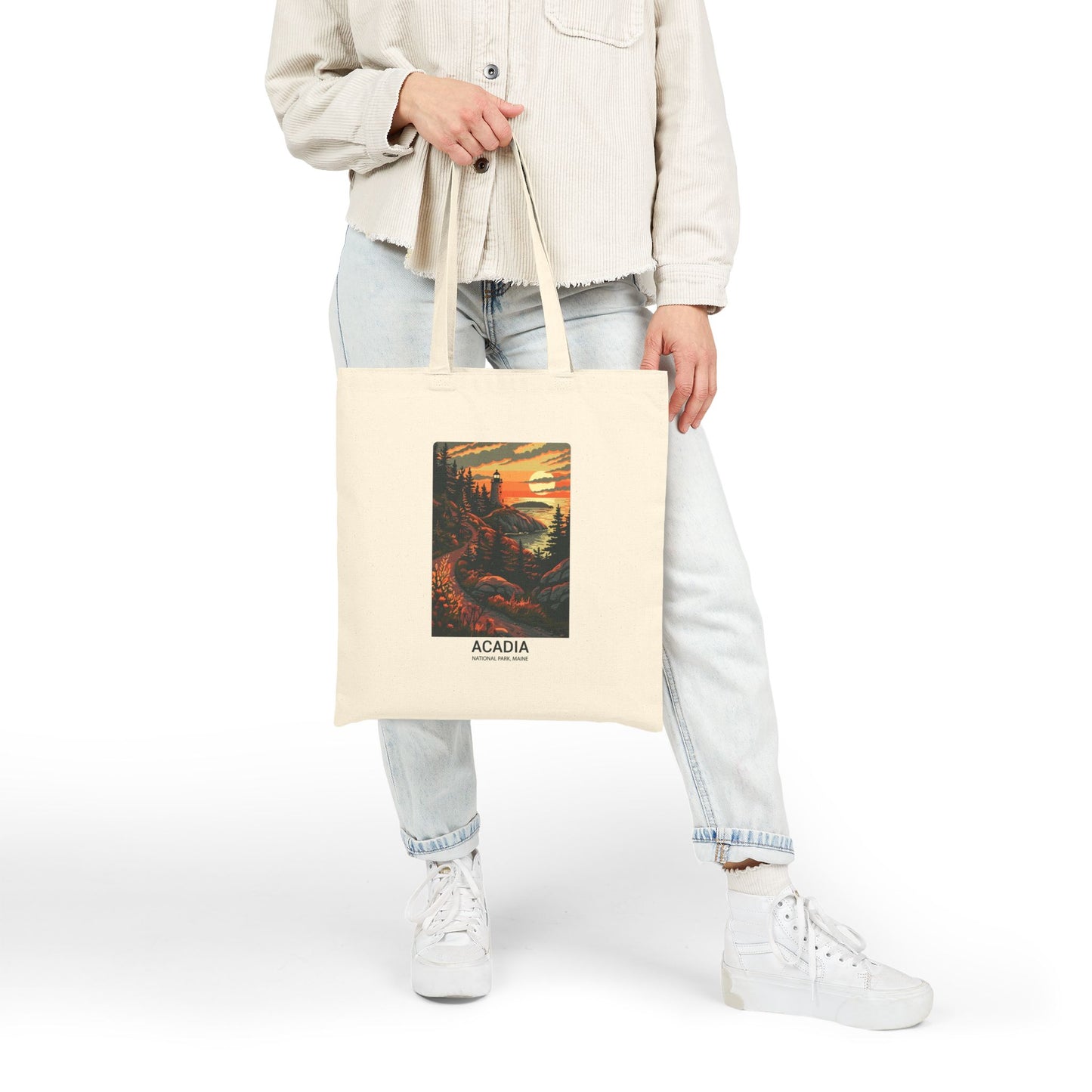 Acadia National Park Sunset Tote Bag - Canvas Eco Shopper