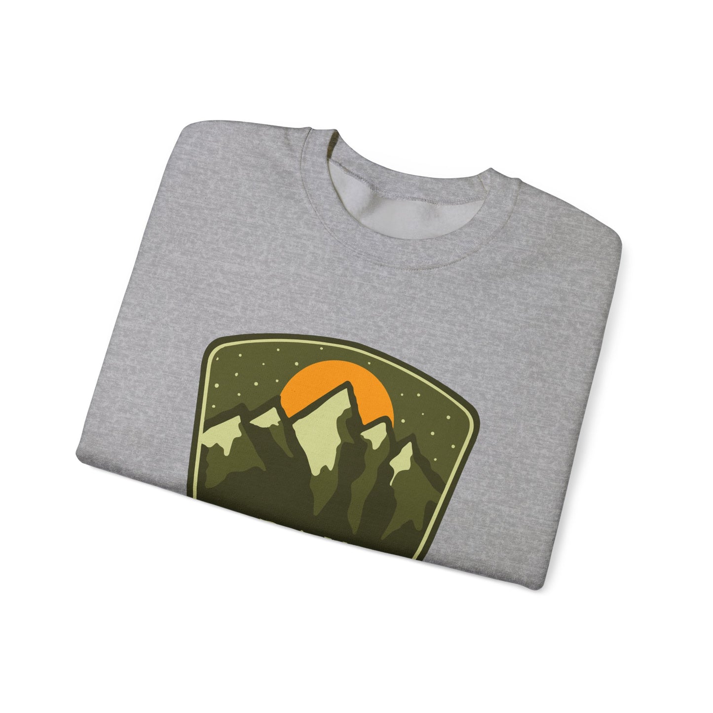 Grand Teton Mountains badge Sweatshirt | National Park retro patch
