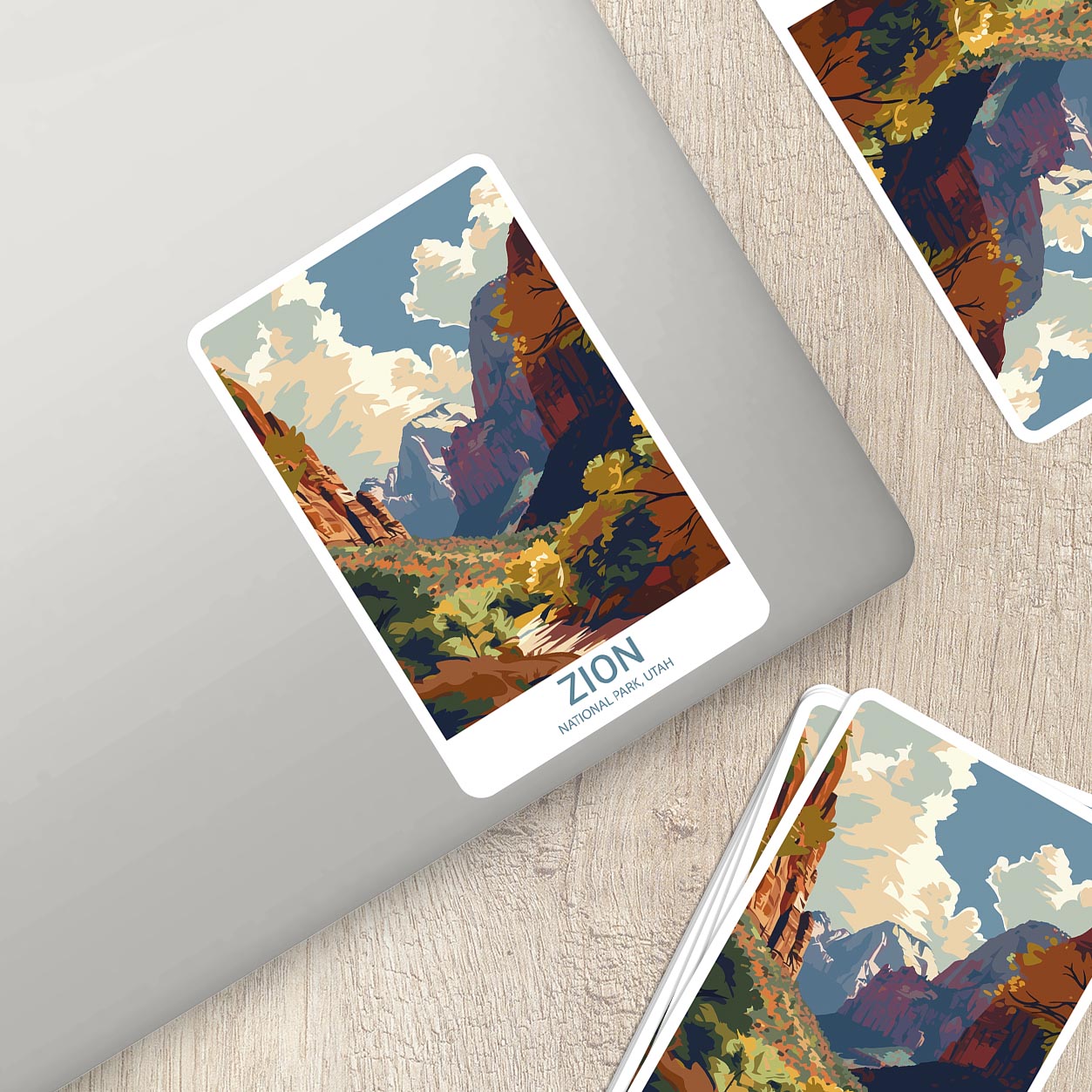 Zion National Park Sticker – Durable Vinyl Sticker