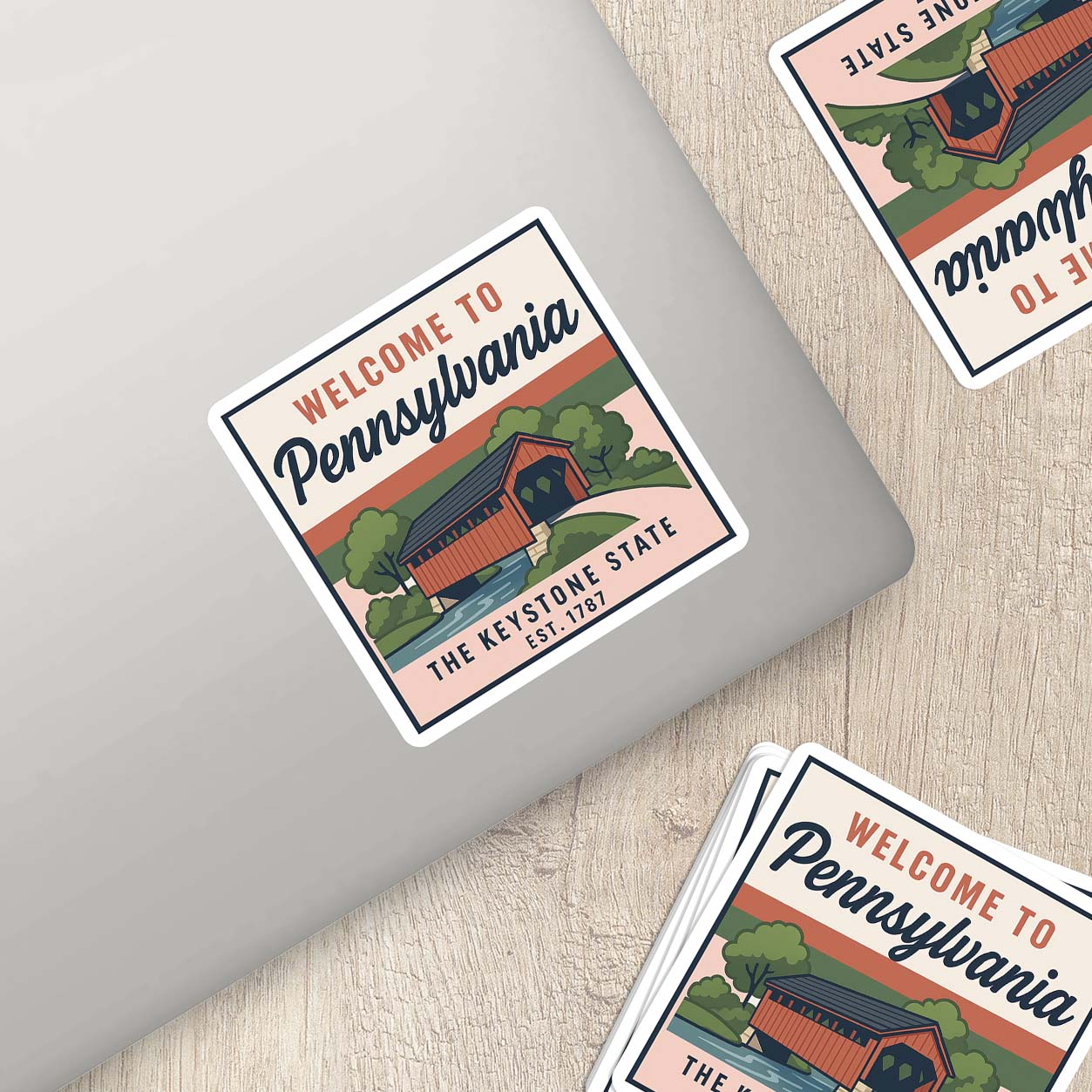 Welcome to Pennsylvania Vinyl Sticker – Vintage State Travel Decal