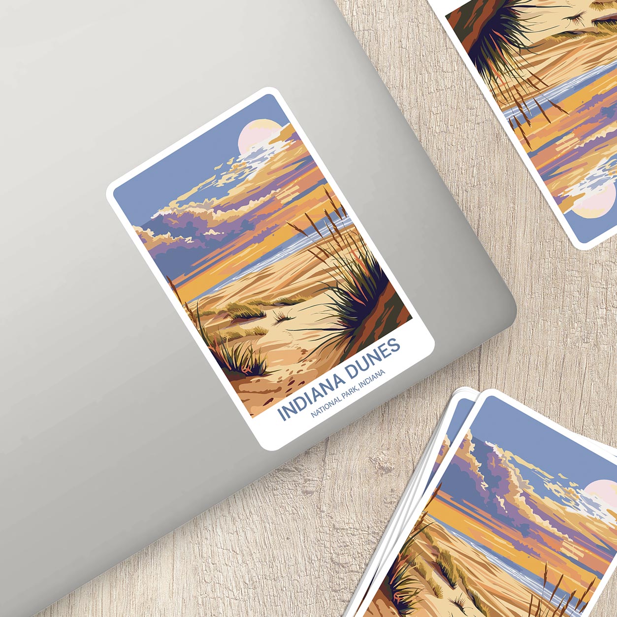 Indiana Dunes National Park Sticker – Durable Vinyl Sticker