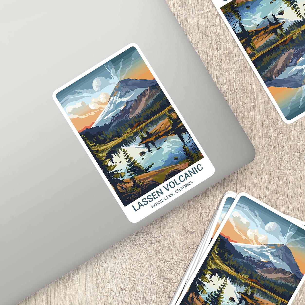 Lassen Volcanic National Park Sticker – Durable Vinyl Sticker