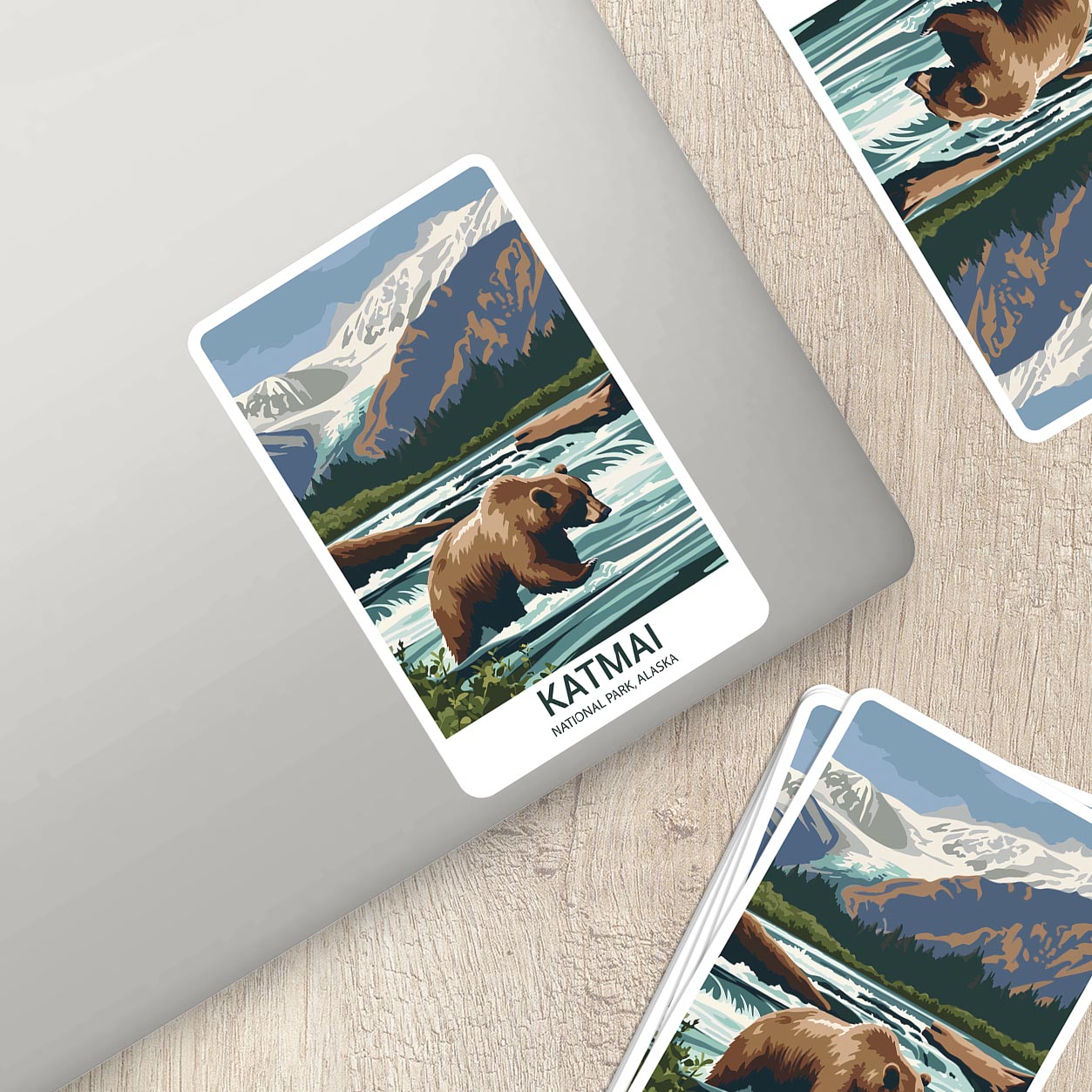 Katmai National Park Sticker – Durable Vinyl Sticker