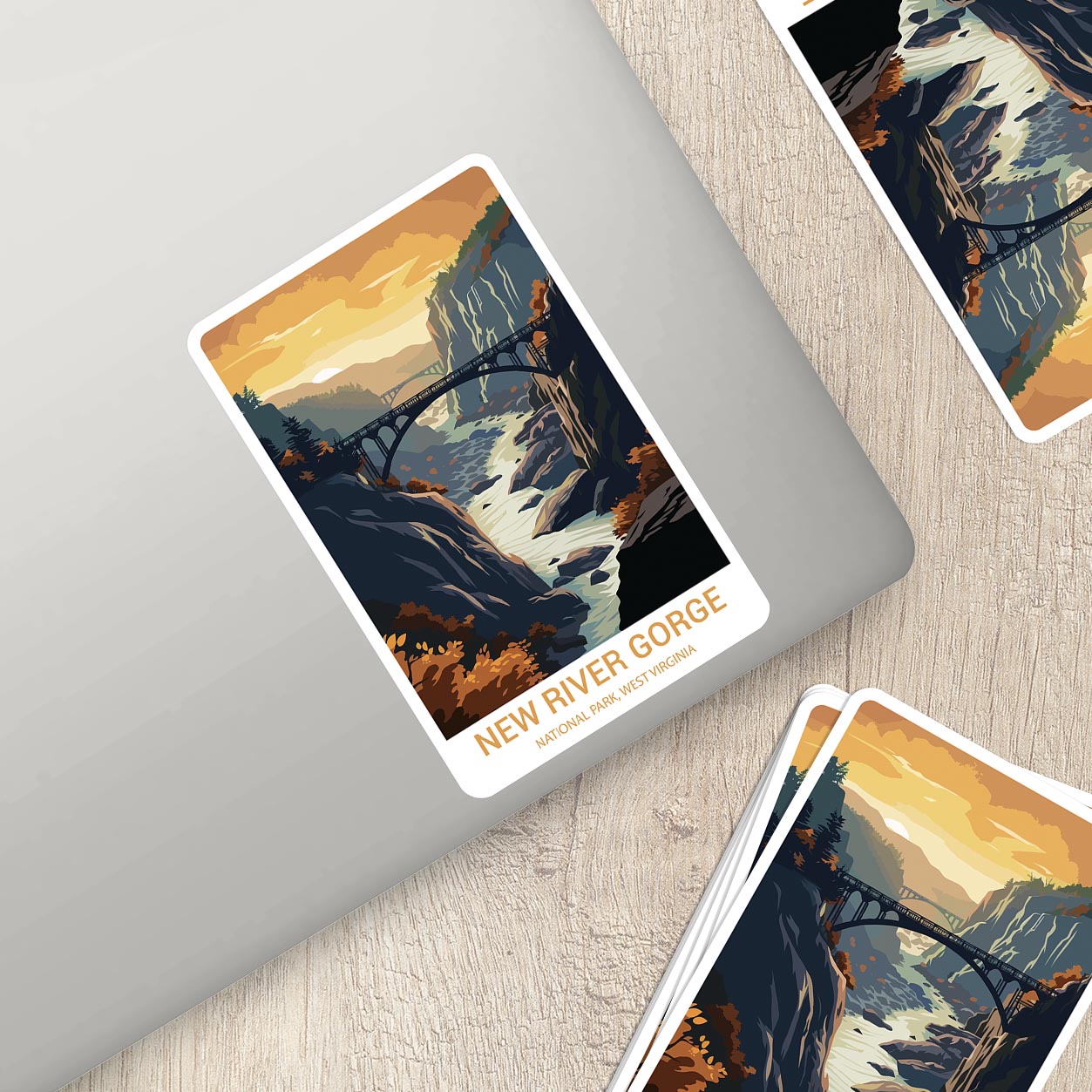 New River Gorge National Park Sticker – Durable Vinyl Sticker