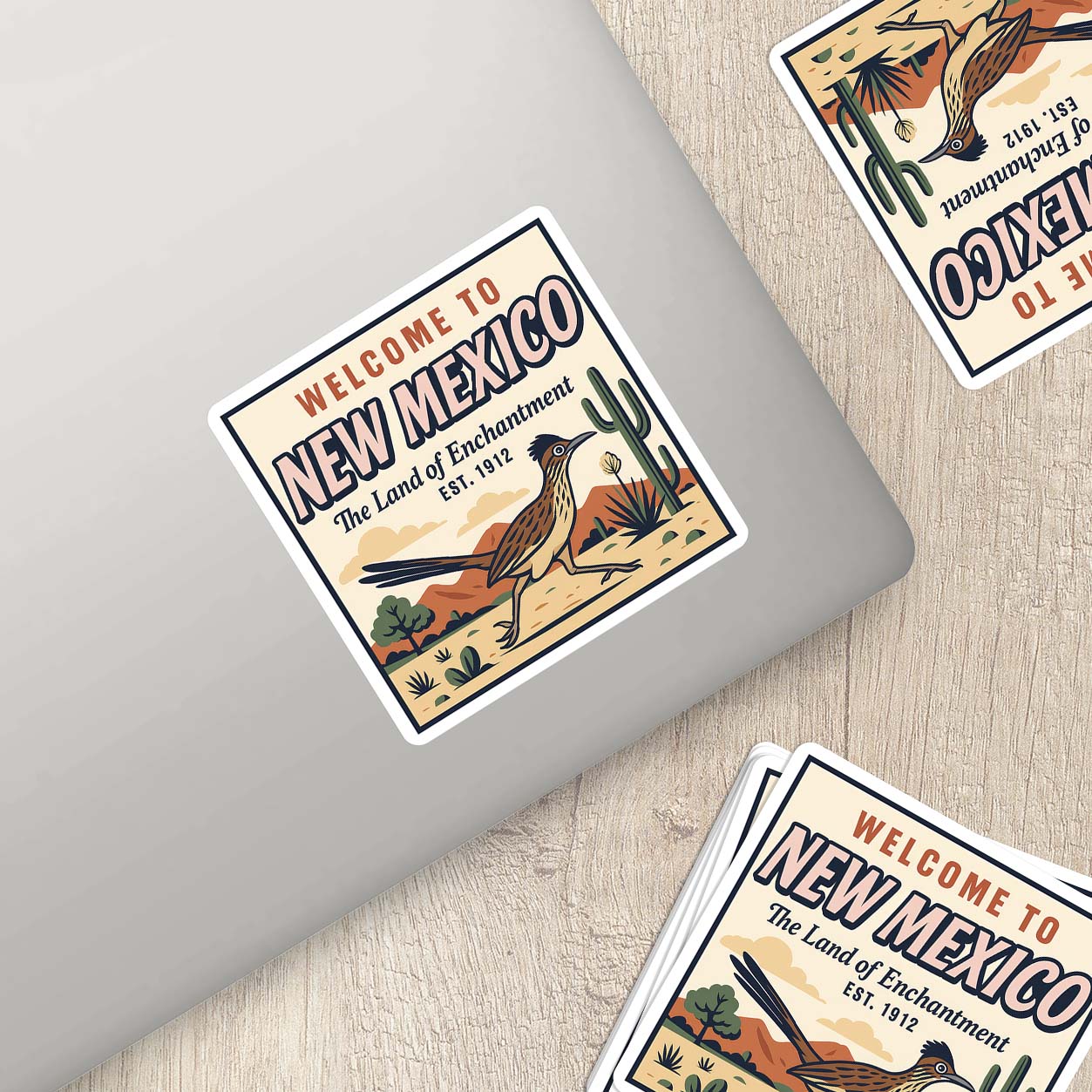 Welcome to New Mexico Vinyl Sticker – Vintage State Travel Decal