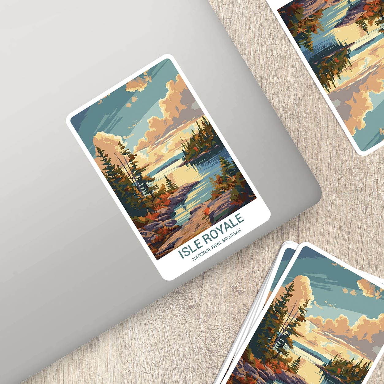 Isle Royale National Park Sticker – Durable Vinyl Sticker