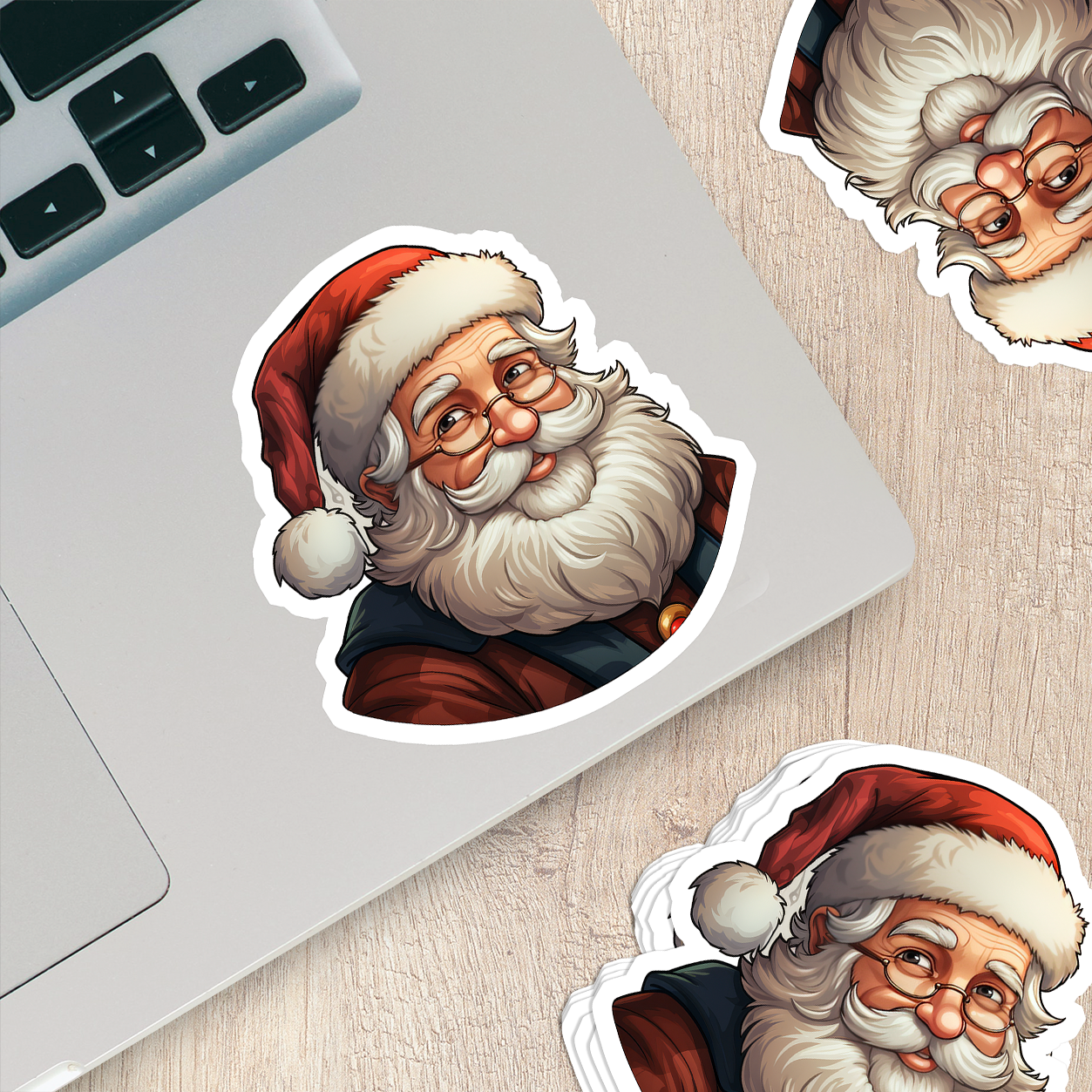 Santa Claus Vinyl Sticker - Bring the Magic of Christmas Anywhere