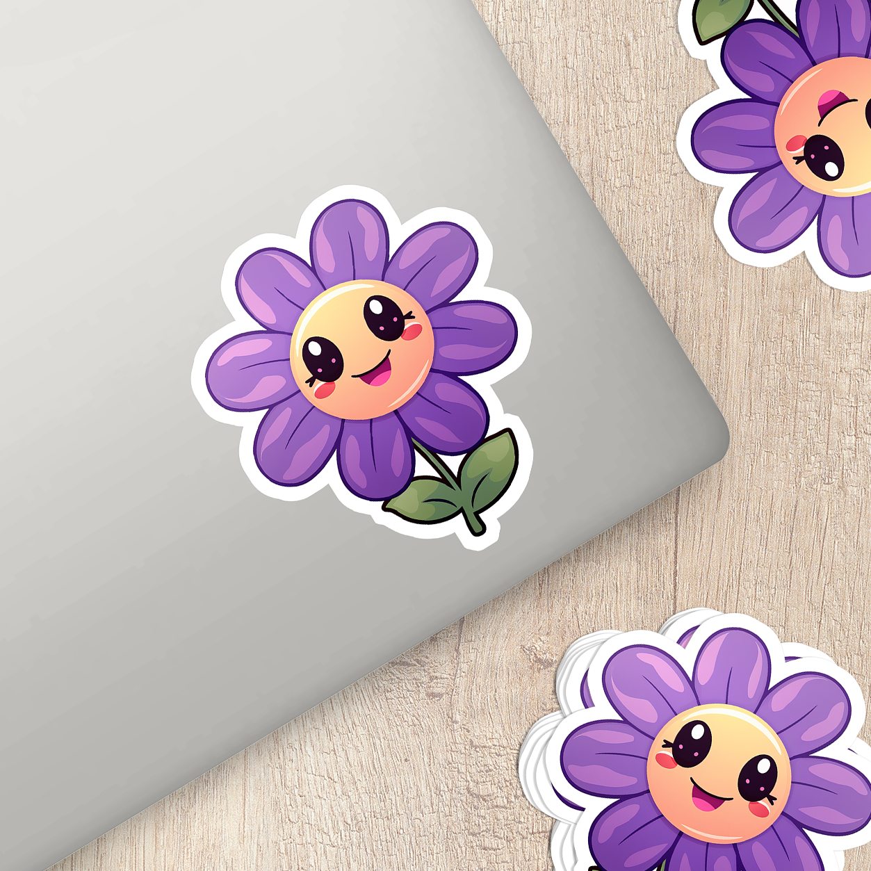 Charming Flower Vinyl Sticker - Blossom Your World with Delight