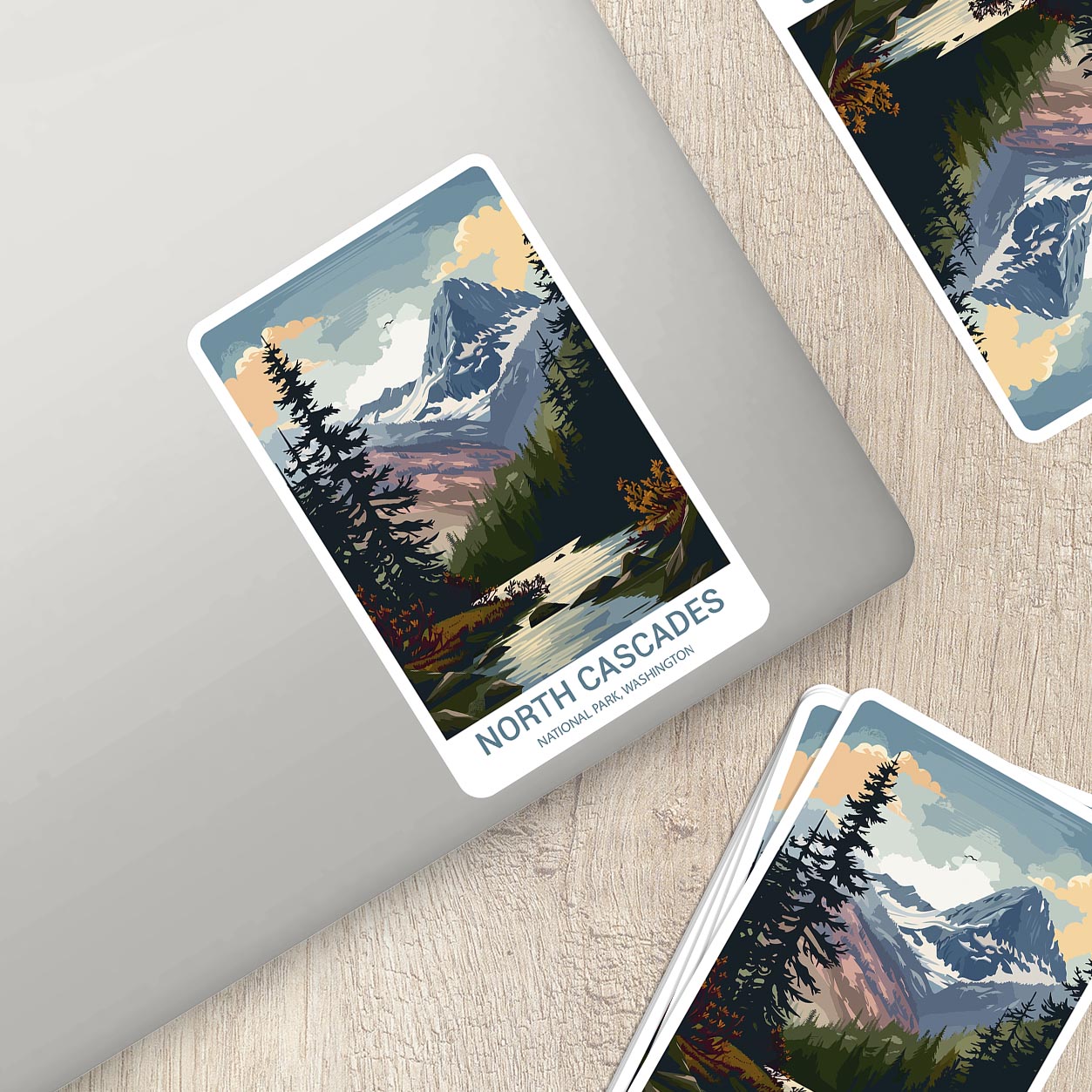North Cascades National Park Sticker – Durable Vinyl Sticker