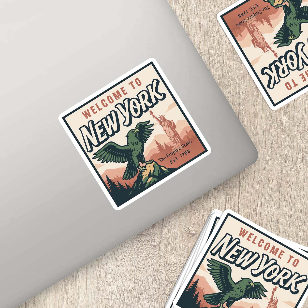 Welcome to New York Vinyl Sticker – Vintage State Travel Decal