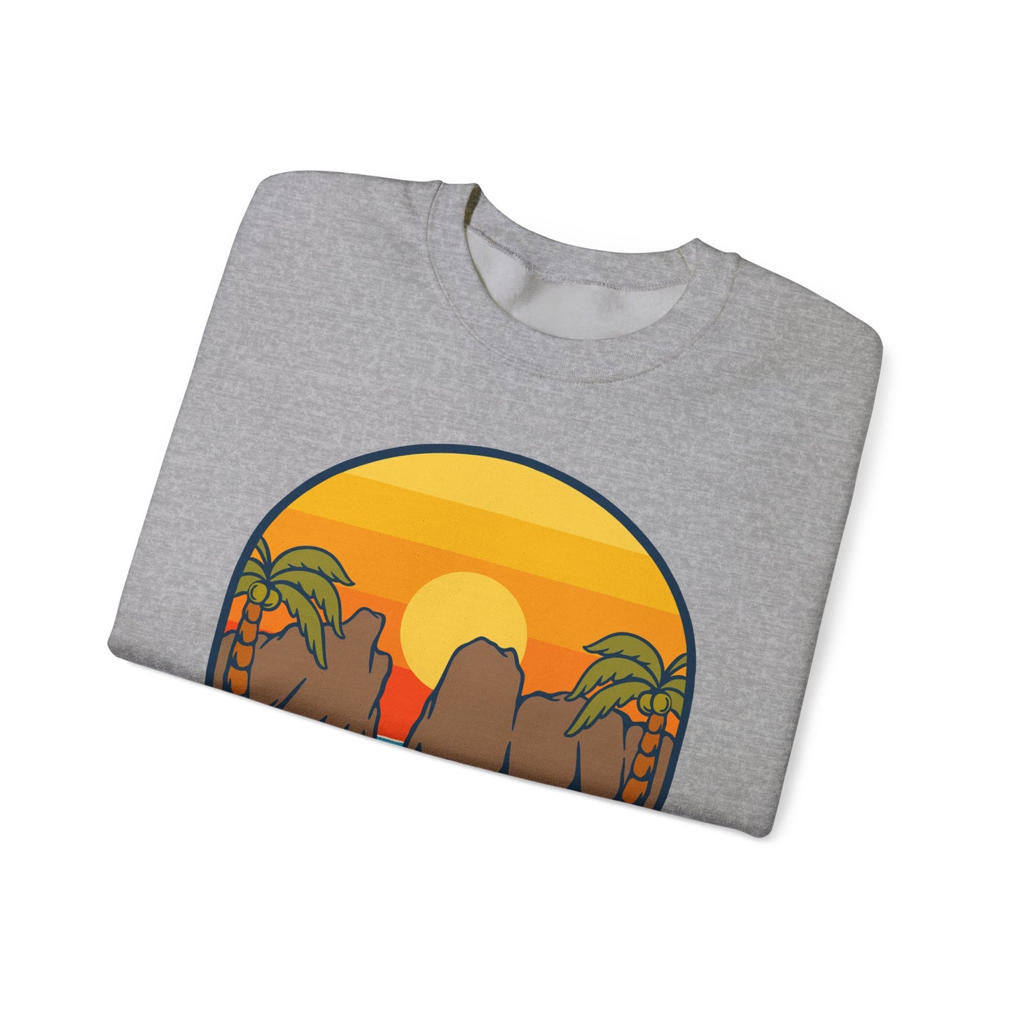 American Samoa National Park sunset palm design Sweatshirt