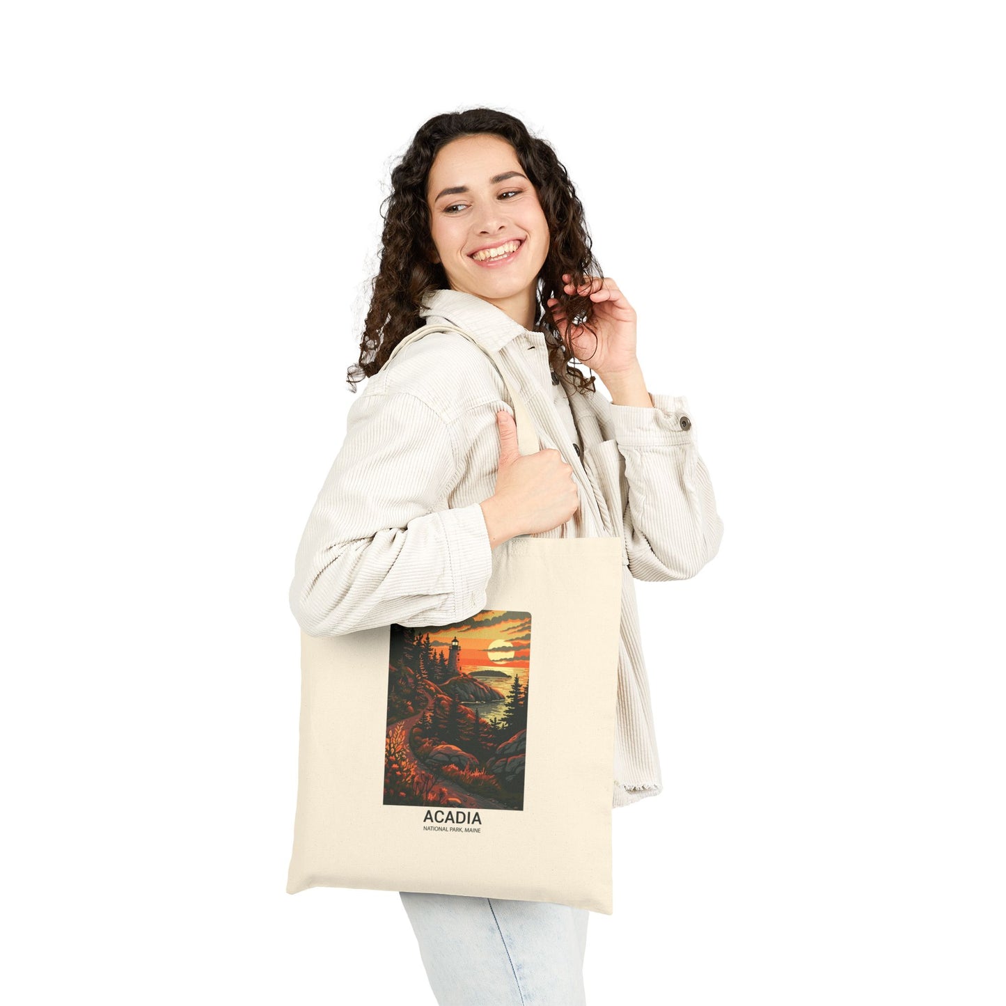 Acadia National Park Sunset Tote Bag - Canvas Eco Shopper