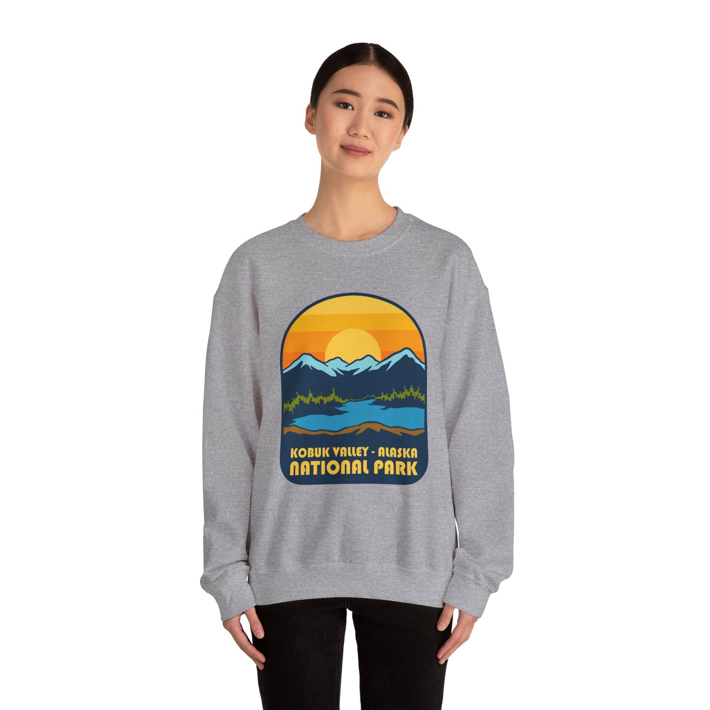 Kobuk Valley Alaska National Park sweatshirt | Mountain Sunset Crewneck