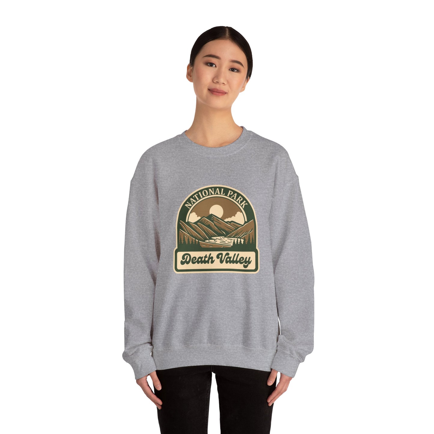 Death Valley National Park landscape Sweatshirt | Vintage desert mountains emblem