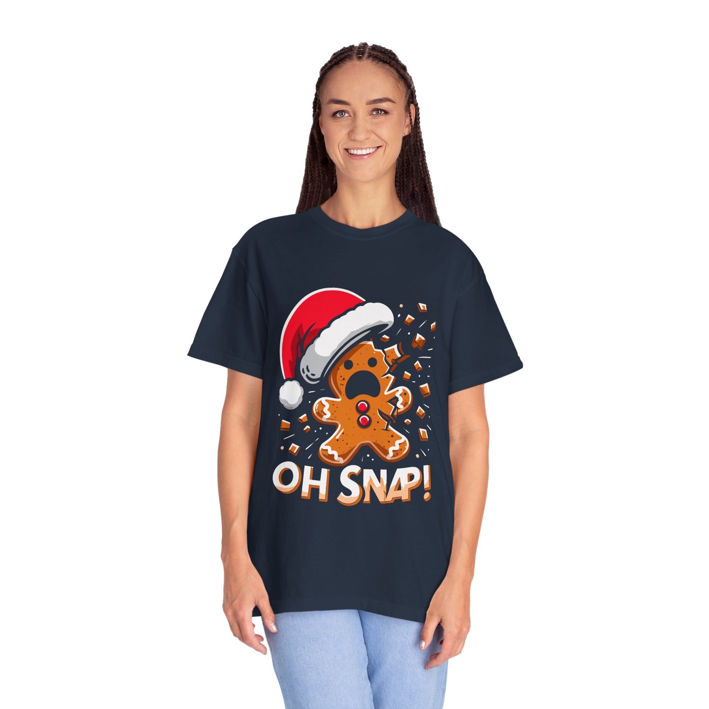 Oh Snap Gingerbread Man T-Shirt – Fun Holiday Comfort Colors Tee