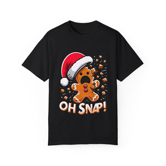 Oh Snap Gingerbread Man T-Shirt – Fun Holiday Comfort Colors Tee