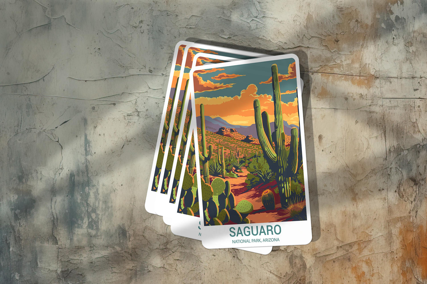 Saguaro National Park Sticker – Durable Vinyl Sticker