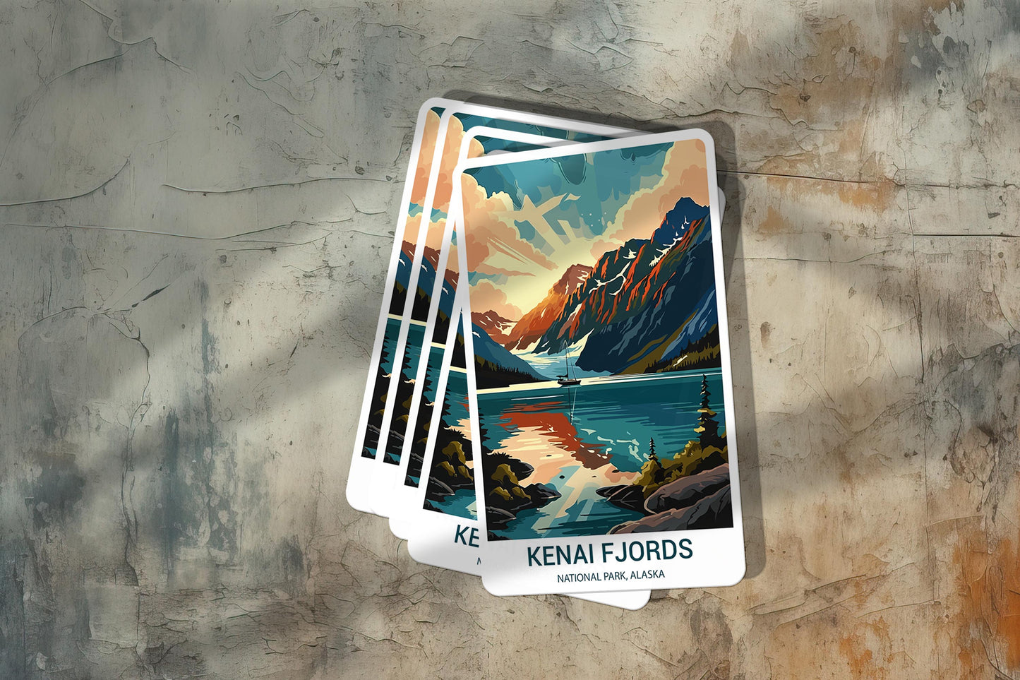 Kenai Fjords National Park Sticker – Durable Vinyl Sticker