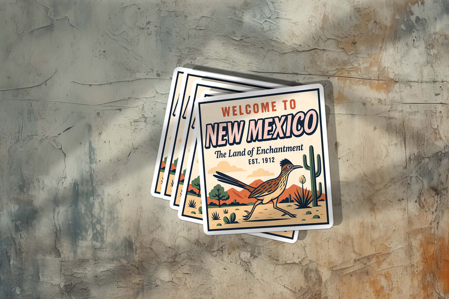 Welcome to New Mexico Vinyl Sticker – Vintage State Travel Decal