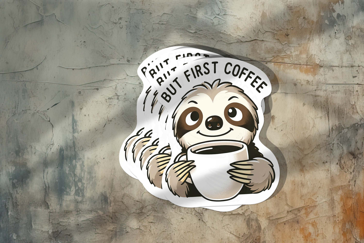 Sloths with Quotes Sticker – Cute Weatherproof Vinyl for Laptops, Cups & More