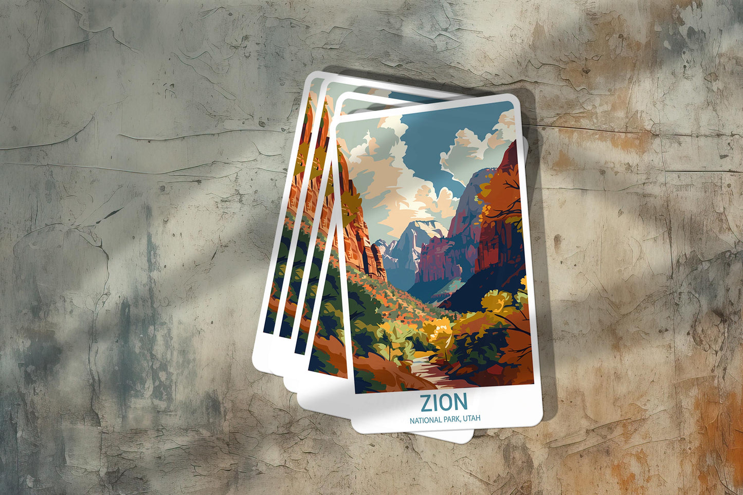 Zion National Park Sticker – Durable Vinyl Sticker