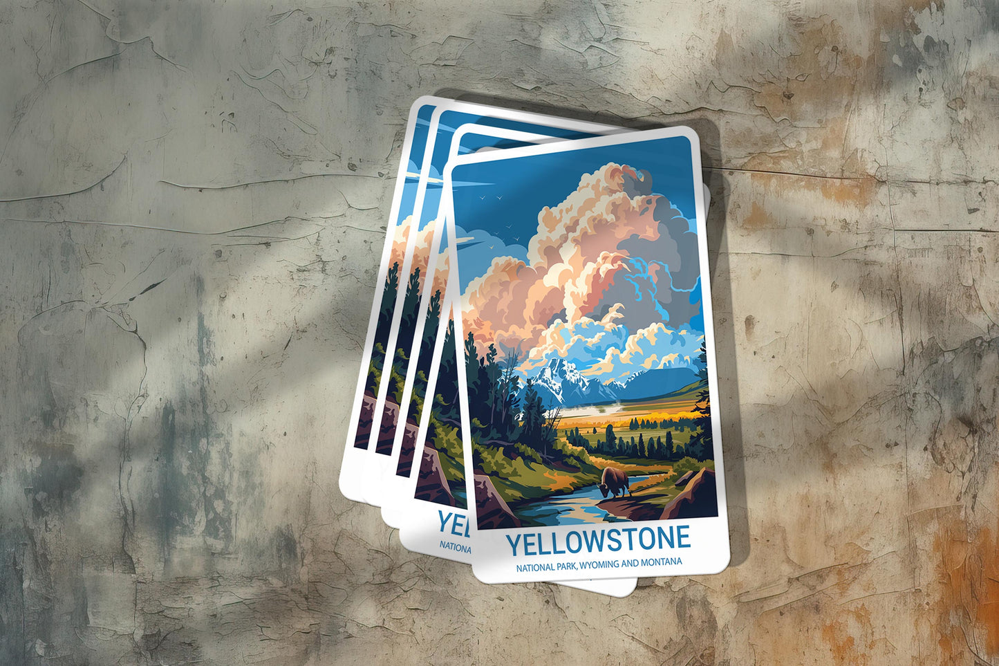 Yellowstone National Park Sticker – Durable Vinyl Sticker