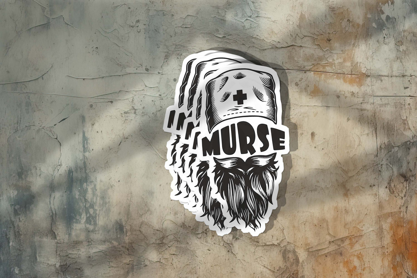 Cute Nurse Sticker – Weatherproof Vinyl for Water Bottles, Laptops & More