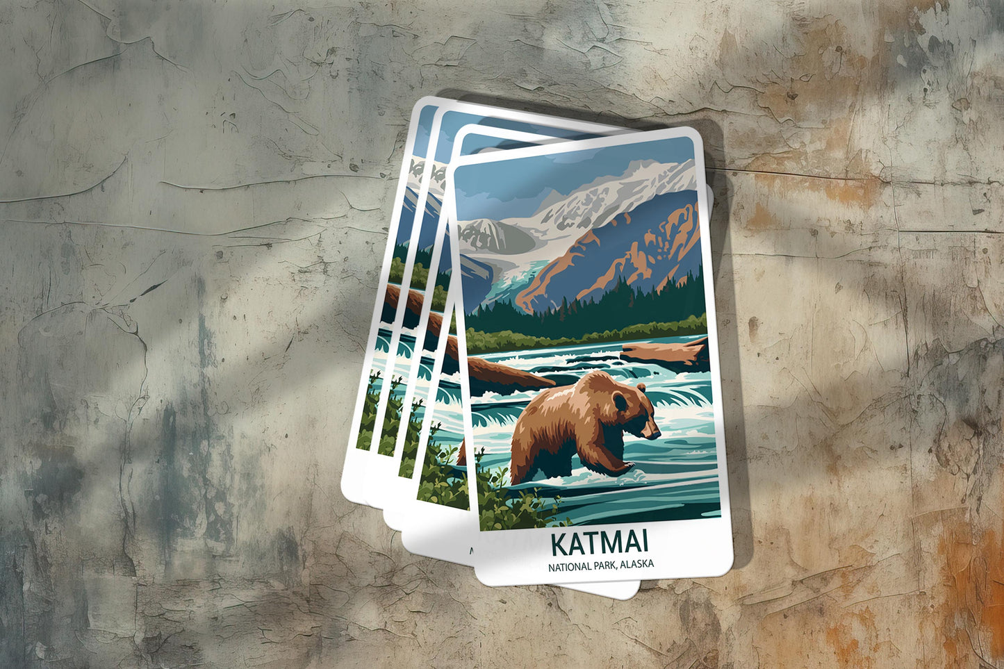 Katmai National Park Sticker – Durable Vinyl Sticker