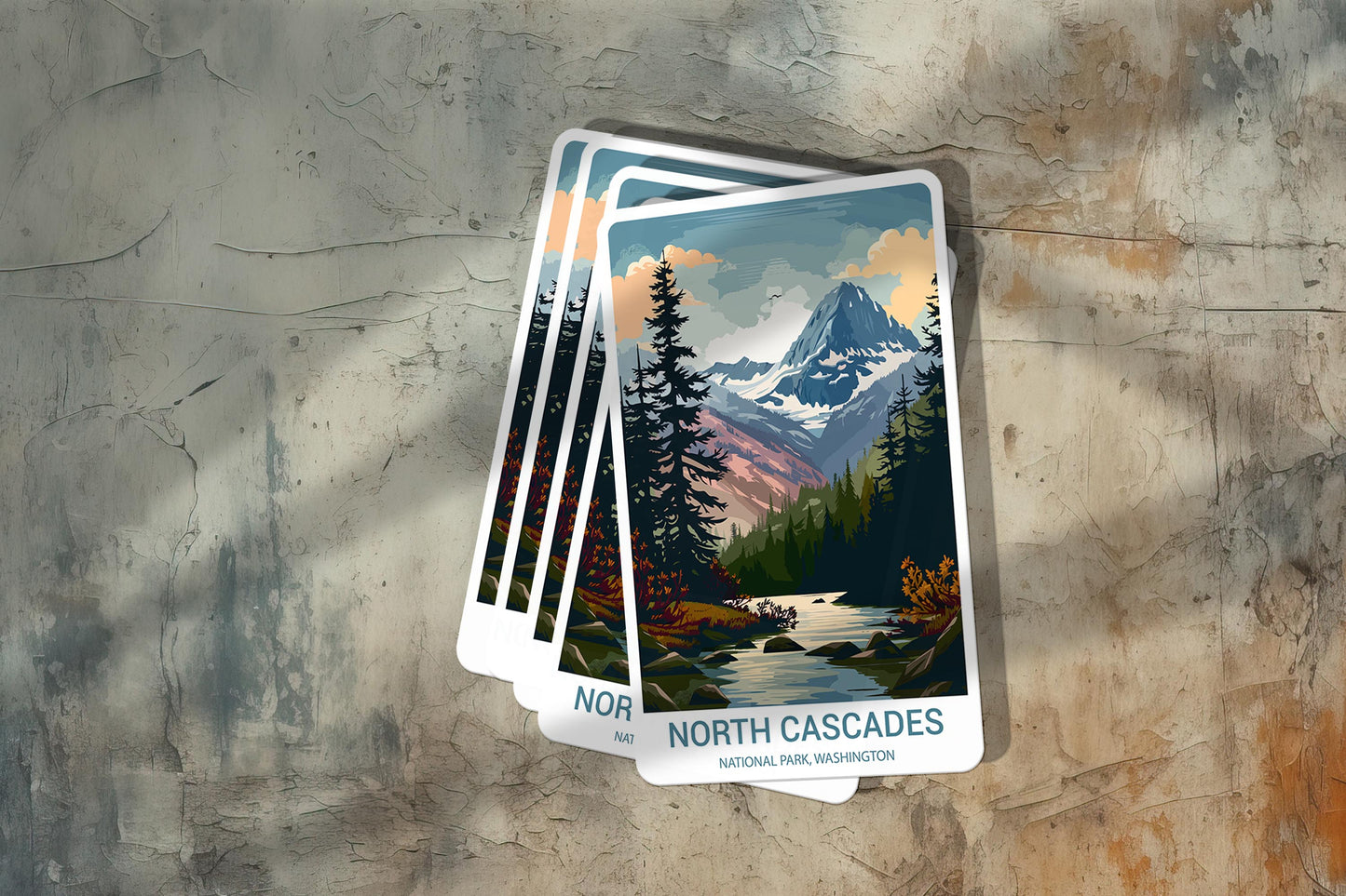 North Cascades National Park Sticker – Durable Vinyl Sticker