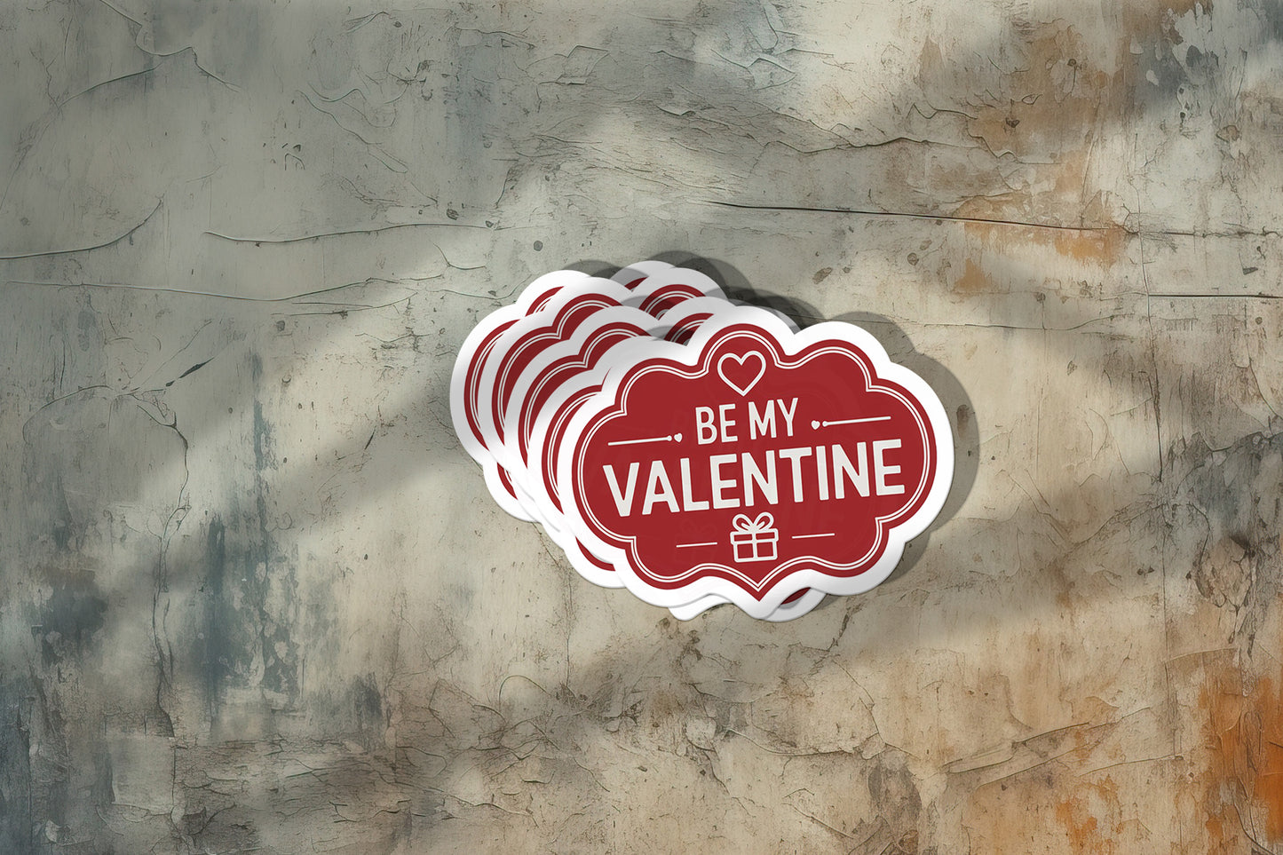 Be My Valentine Vinyl Sticker