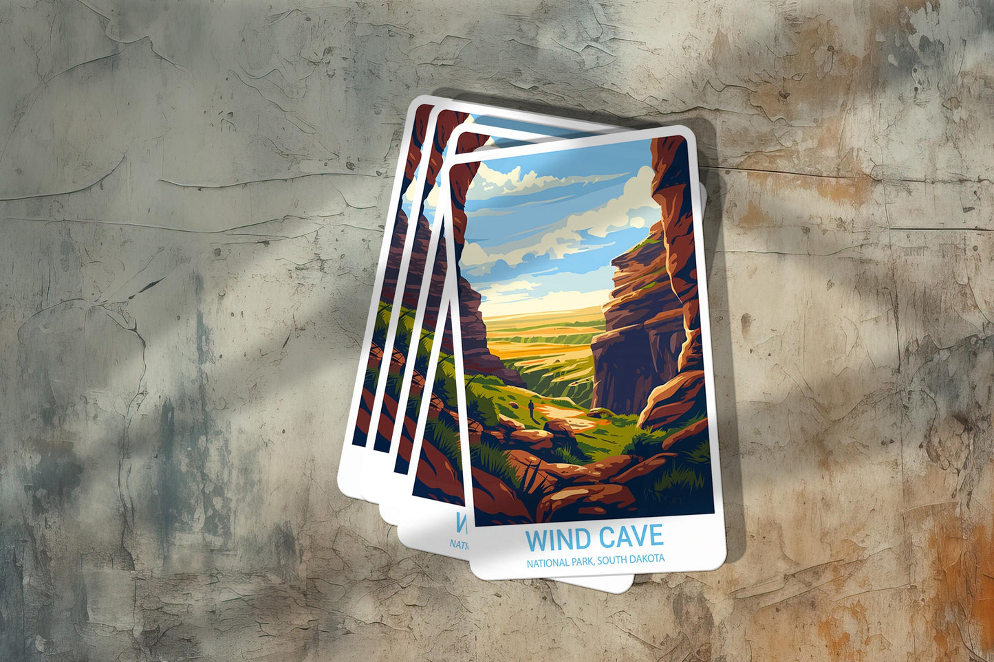 Wind Cave National Park Sticker – Durable Vinyl Sticker