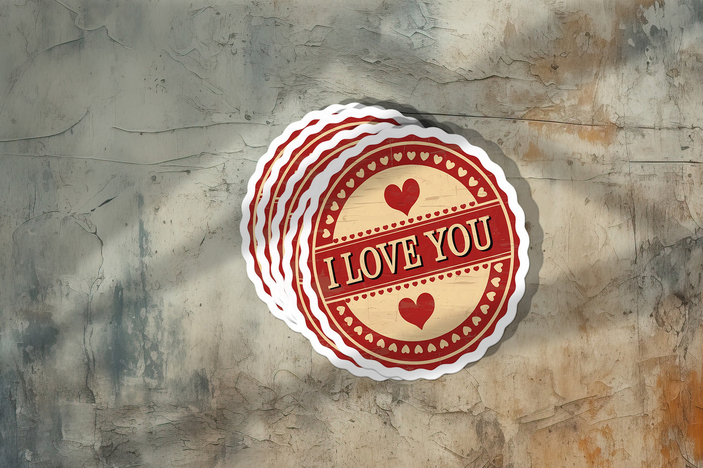 I Love You Vinyl Sticker