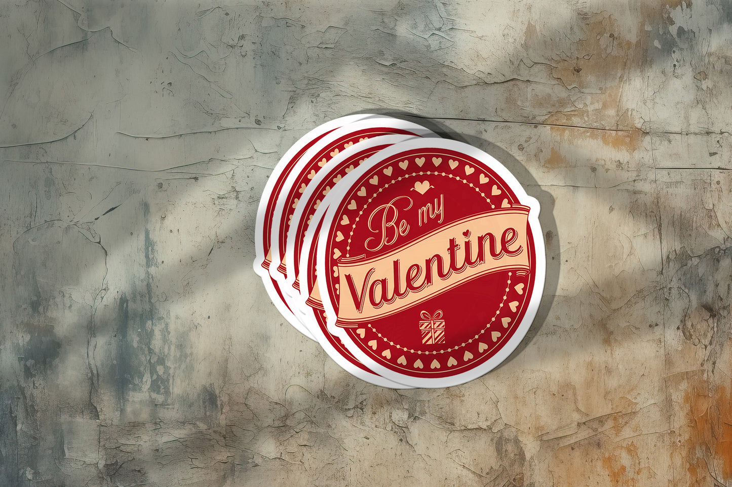 Be My Valentine Vinyl Sticker