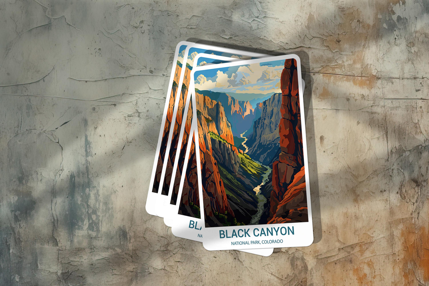 Black Canyon National Park Sticker – Durable Vinyl Sticker