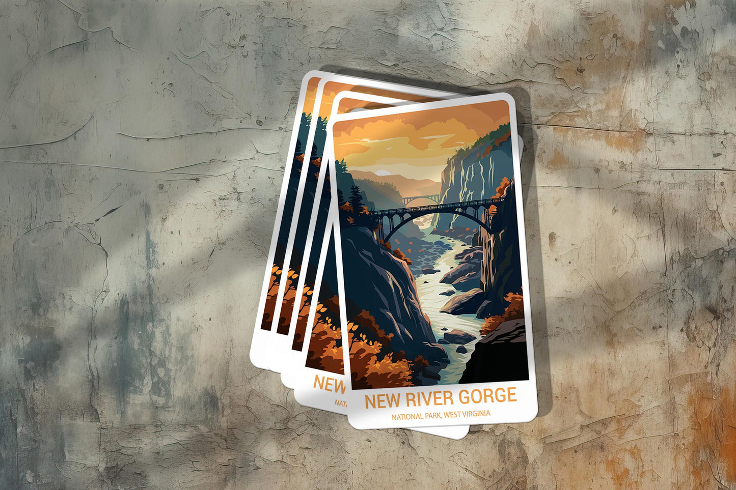 New River Gorge National Park Sticker – Durable Vinyl Sticker