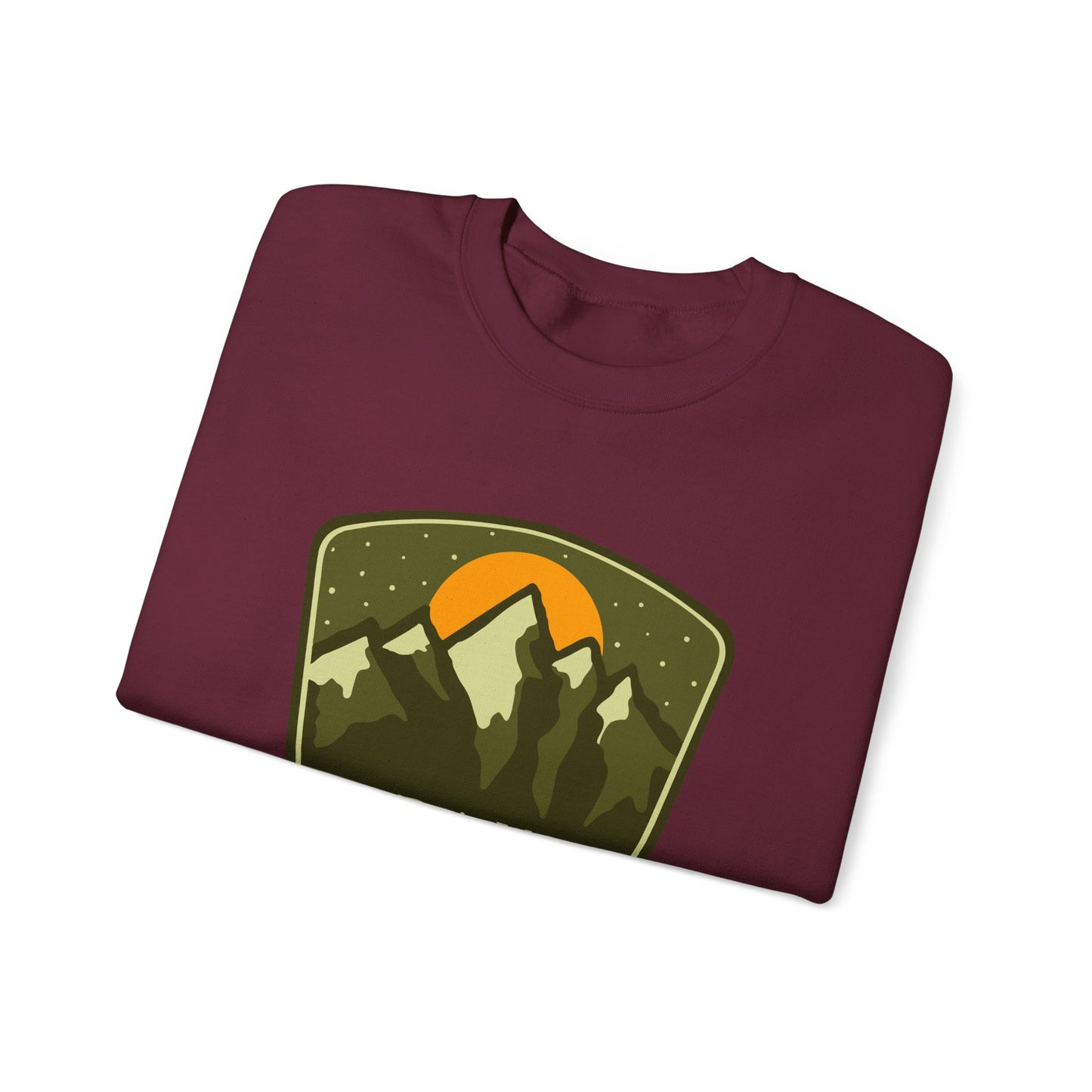 Grand Teton Mountains badge Sweatshirt | National Park retro patch