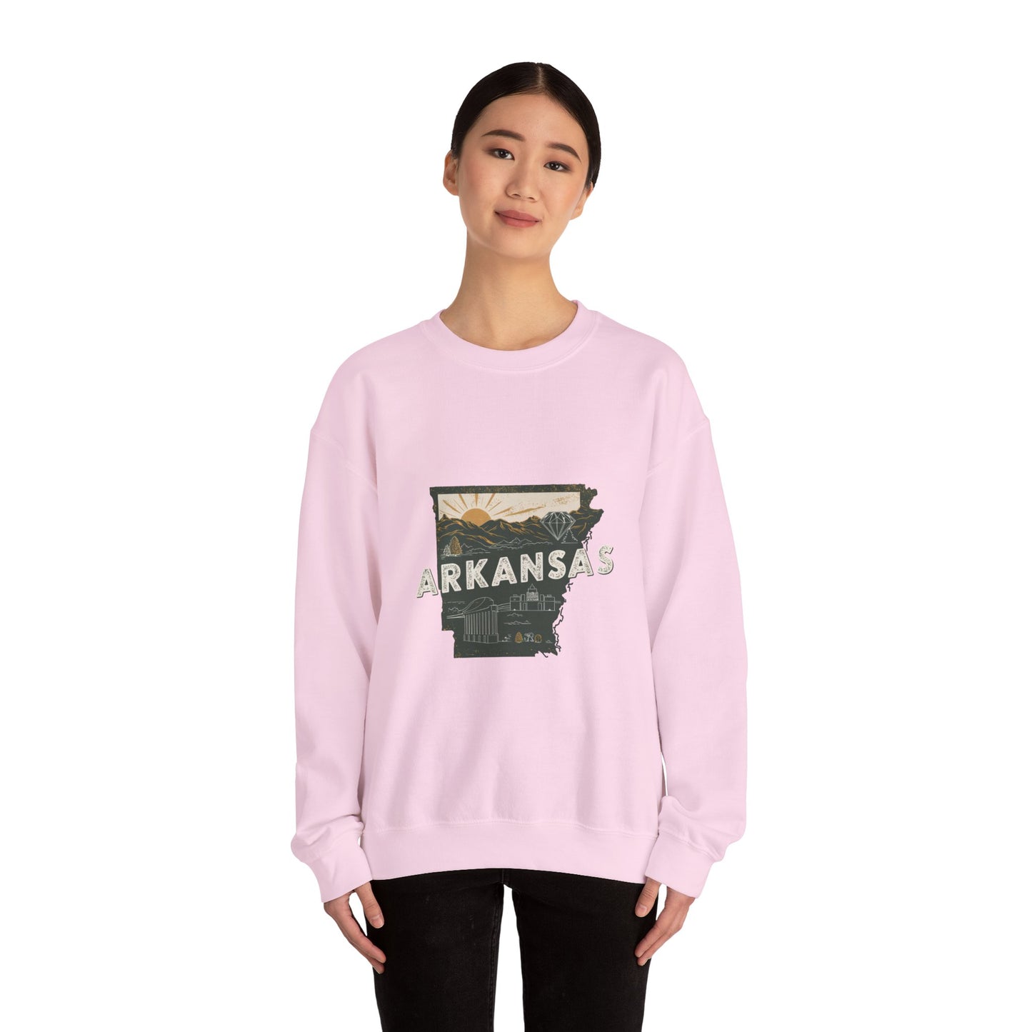 Arkansas Crewneck Sweatshirt | Vintage Outdoor Scenic