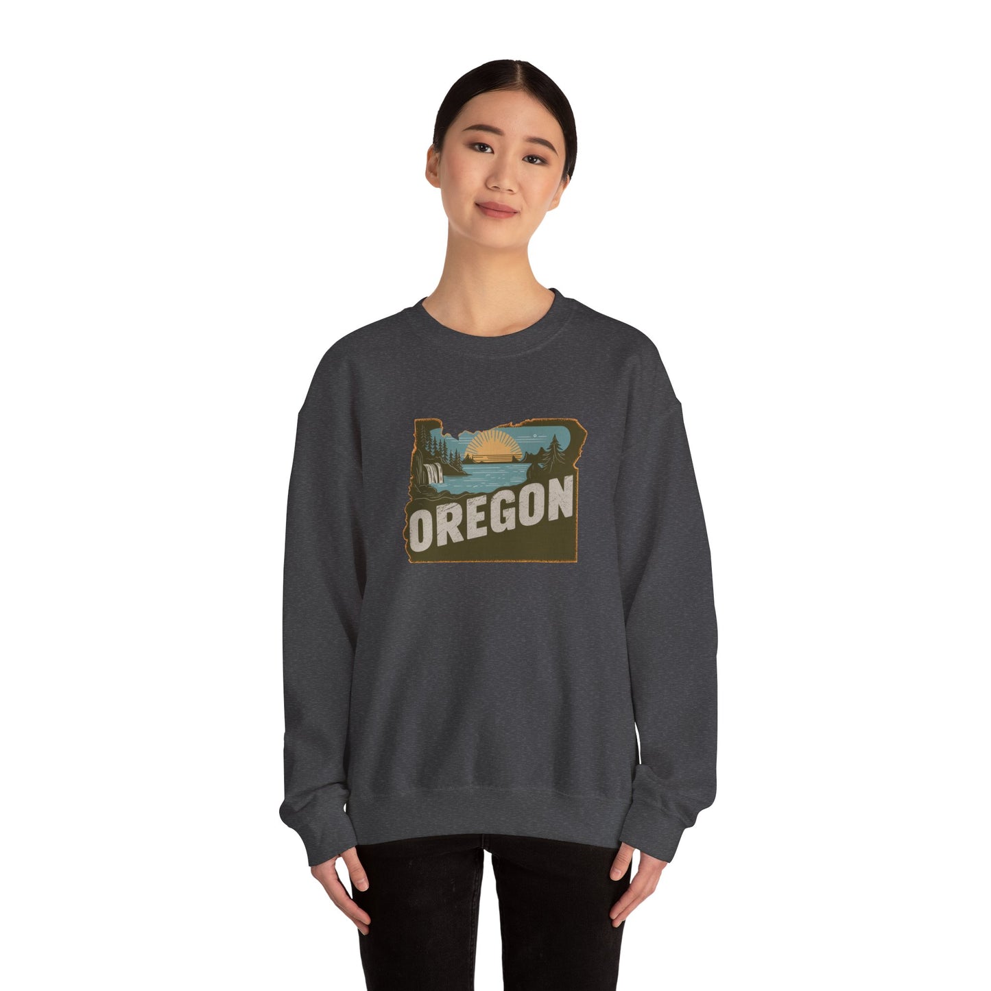 Oregon State Landscape sweatshirt | Retro Pacific Northwest Crewneck