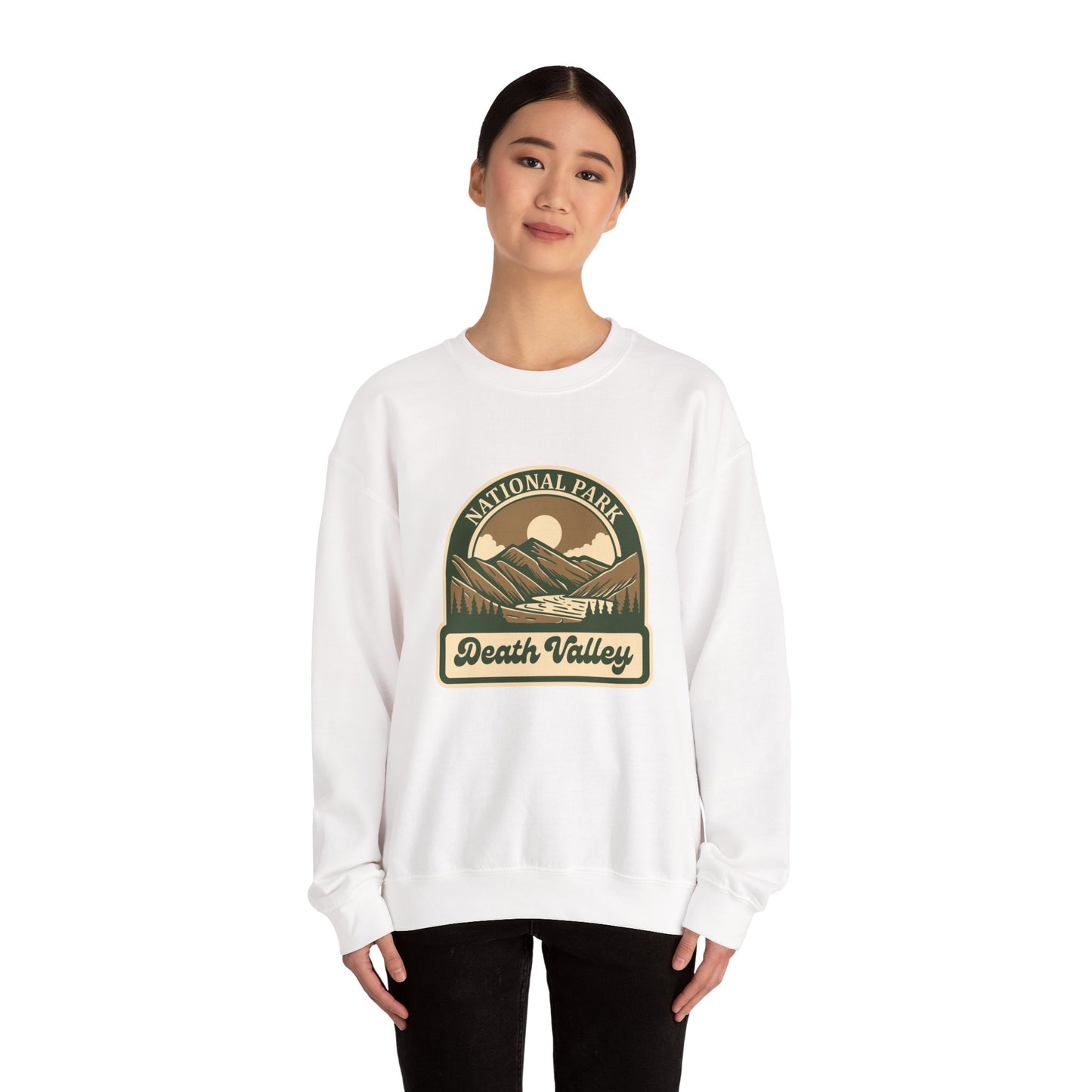 Death Valley National Park landscape Sweatshirt | Vintage desert mountains emblem