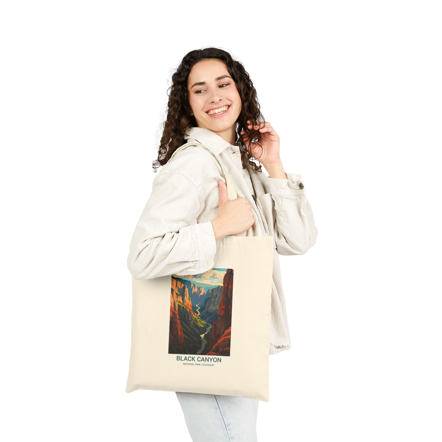 Black Canyon National Park Canvas Tote Bag – Vintage Style