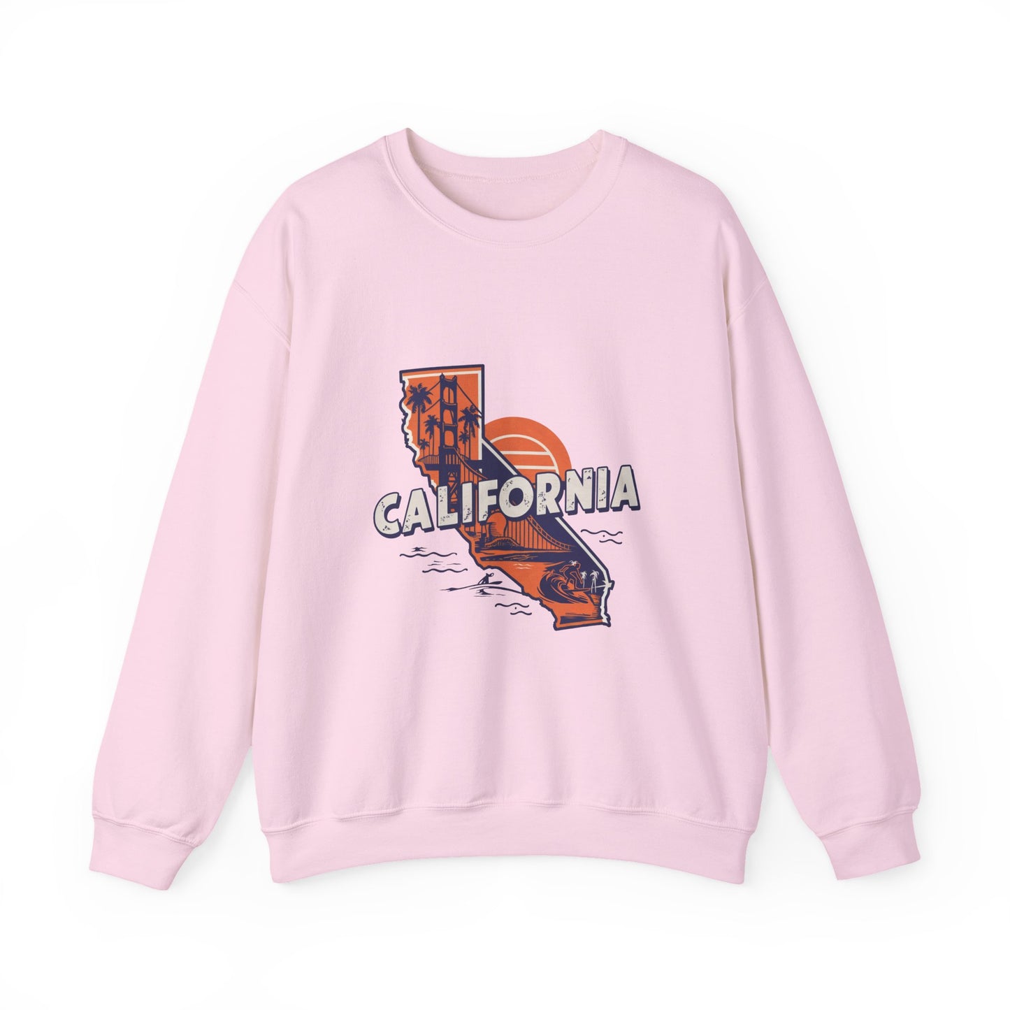 California Crewneck Sweatshirt | Retro Beach Vibes