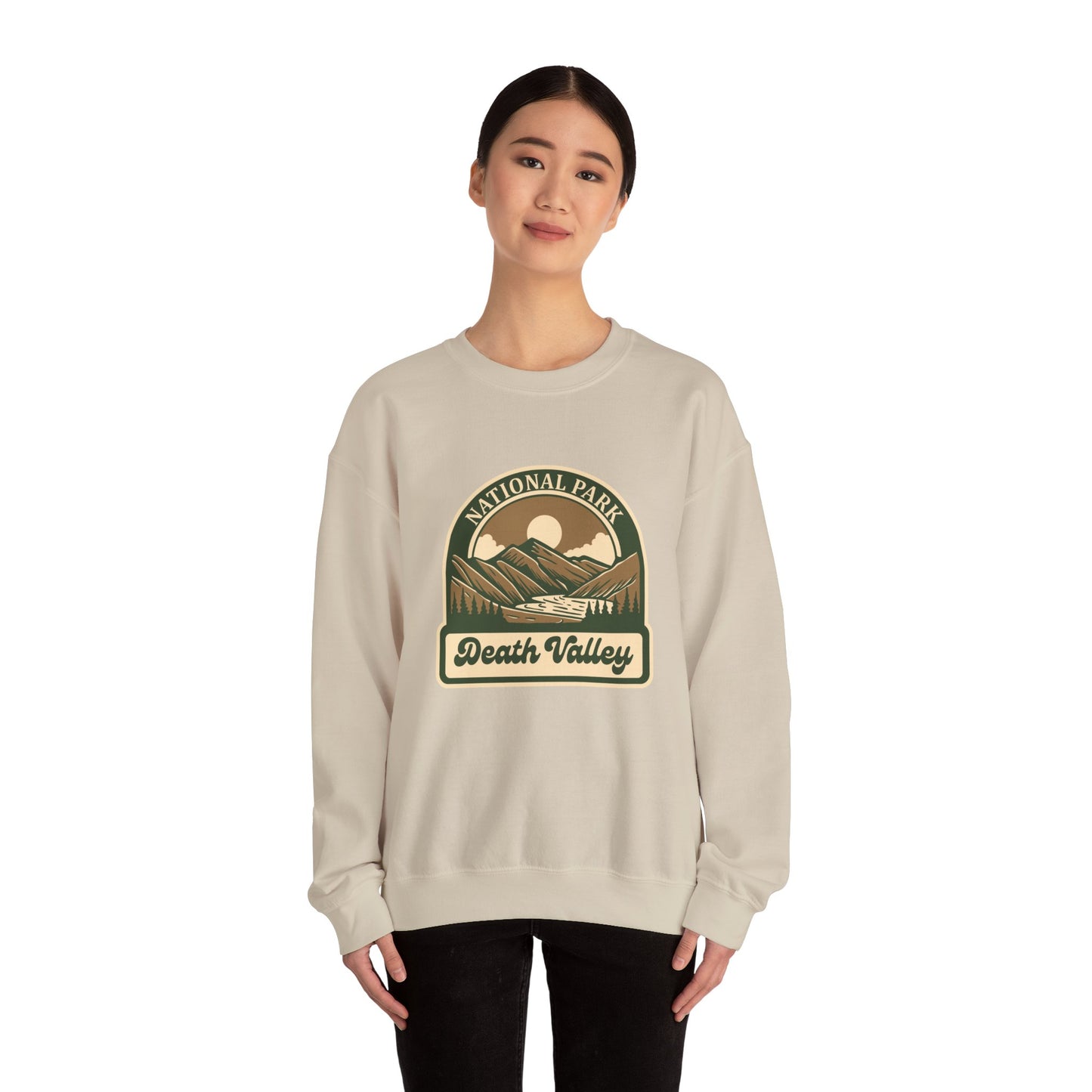 Death Valley National Park landscape Sweatshirt | Vintage desert mountains emblem
