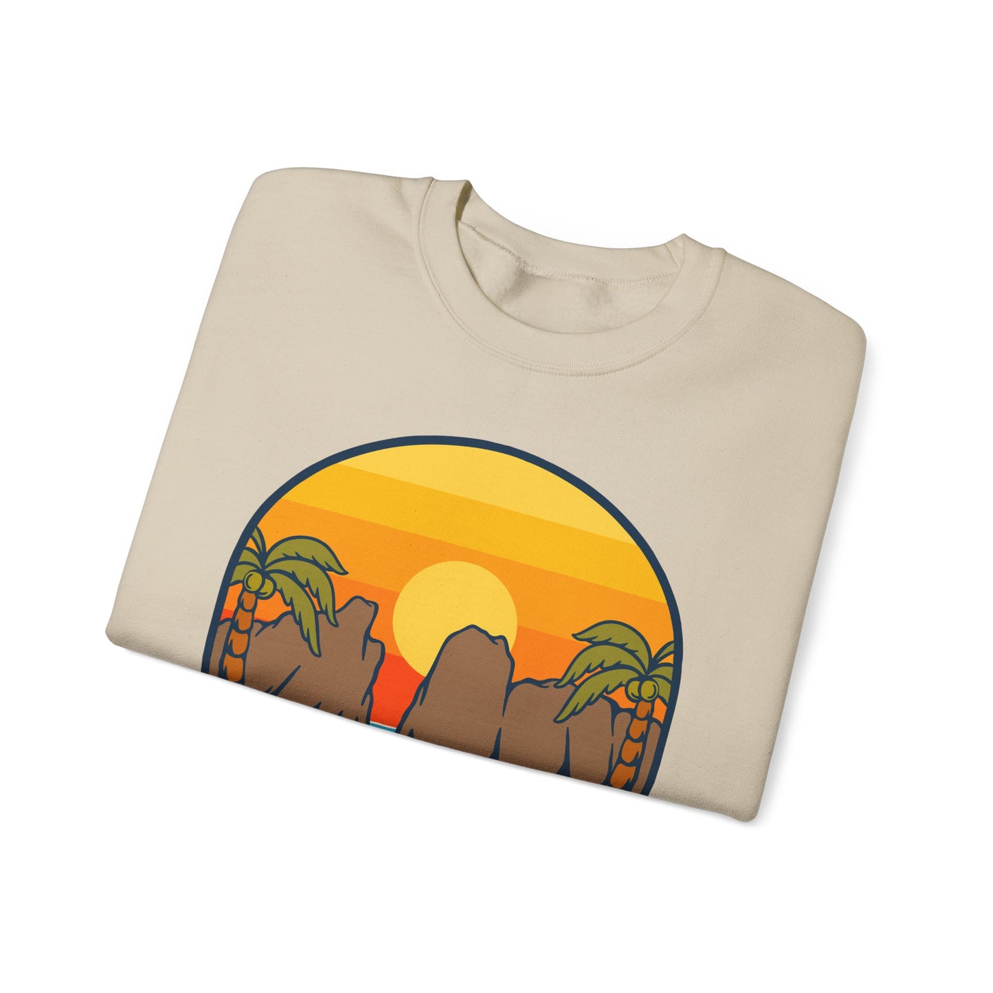 American Samoa National Park sunset palm design Sweatshirt