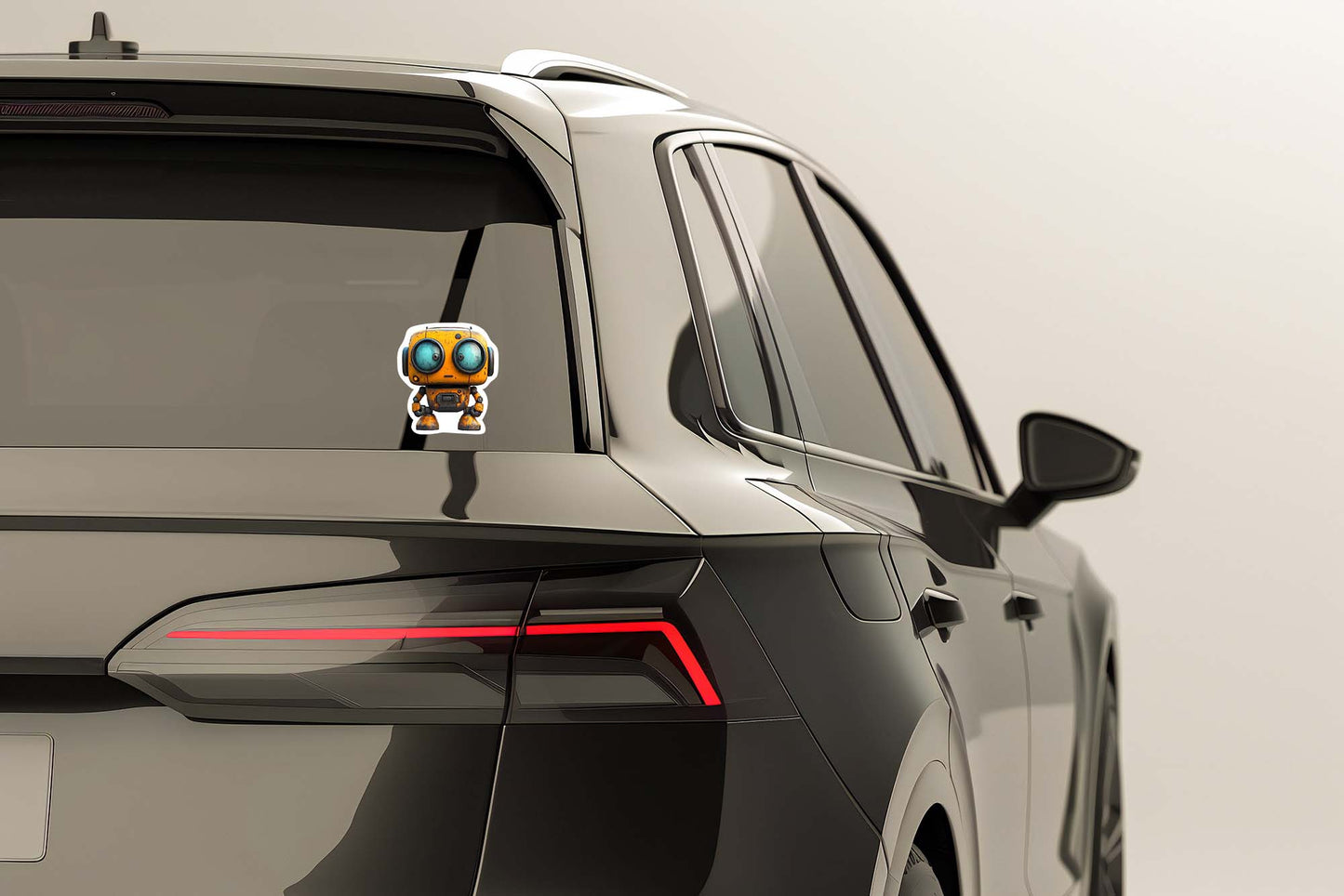 Cute Cartoon Robot Sticker – Durable Weatherproof Vinyl for All Surfaces