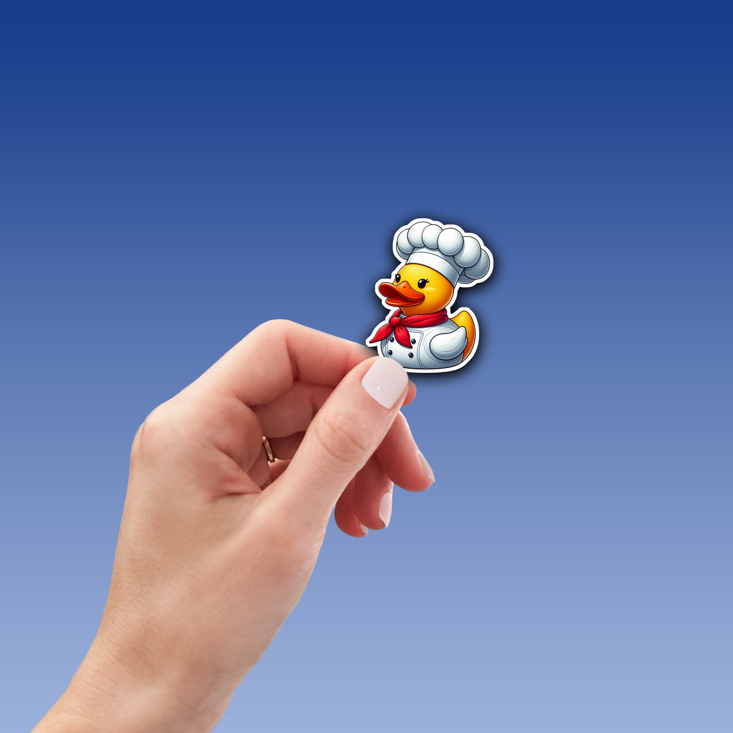 Chef Rubber Duck Vinyl Sticker