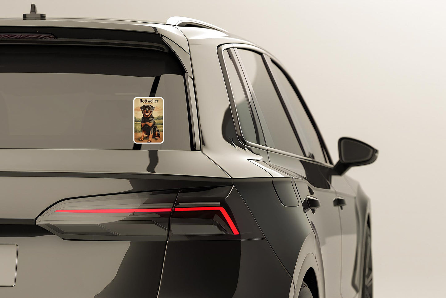 Vintage Rottweiler Sticker – Durable Vinyl Sticker