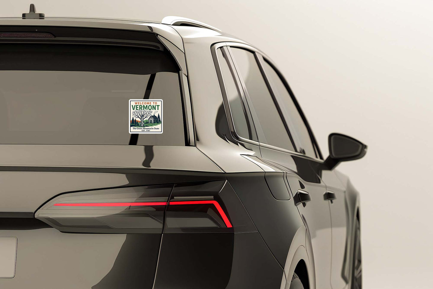 Welcome to Vermont Vinyl Sticker – Vintage State Travel Decal