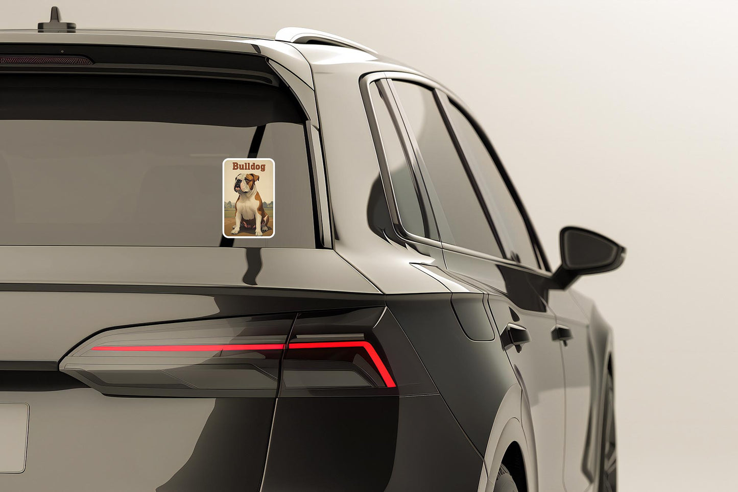 Vintage Bulldog Sticker – Durable Vinyl Sticker