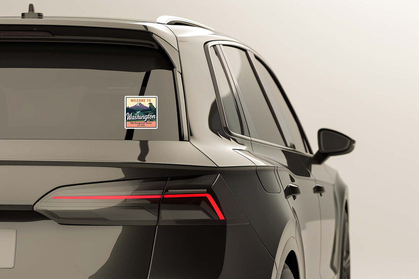 Welcome to Washington Vinyl Sticker – Vintage State Travel Decal