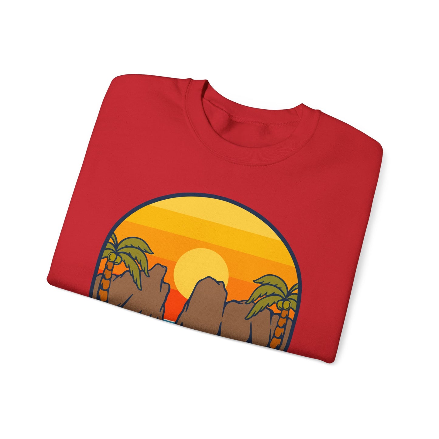 American Samoa National Park sunset palm design Sweatshirt